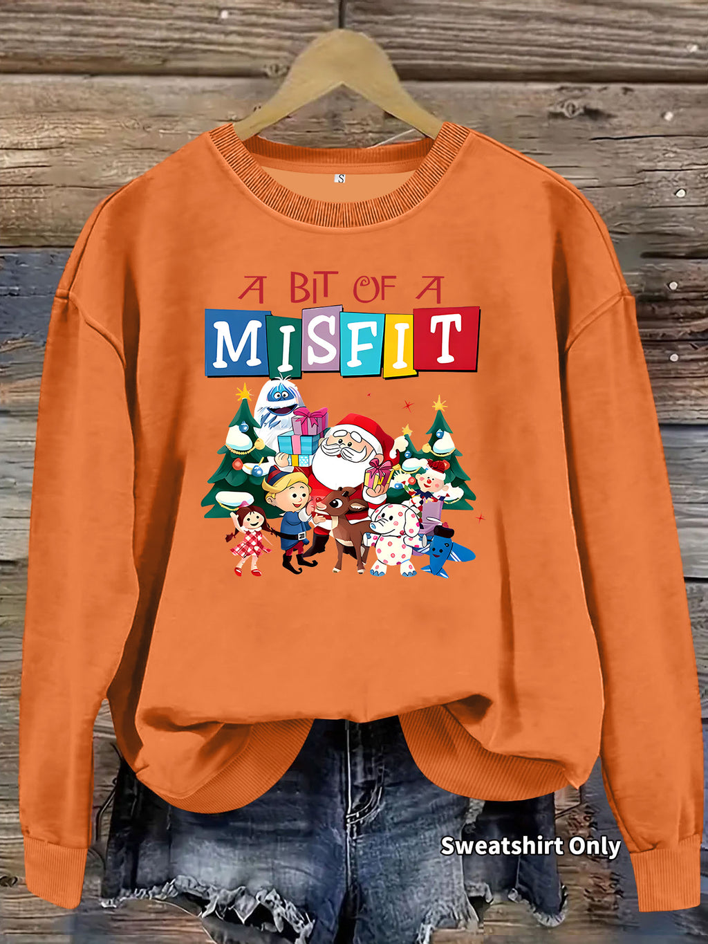 A bit out of place printed hoodie