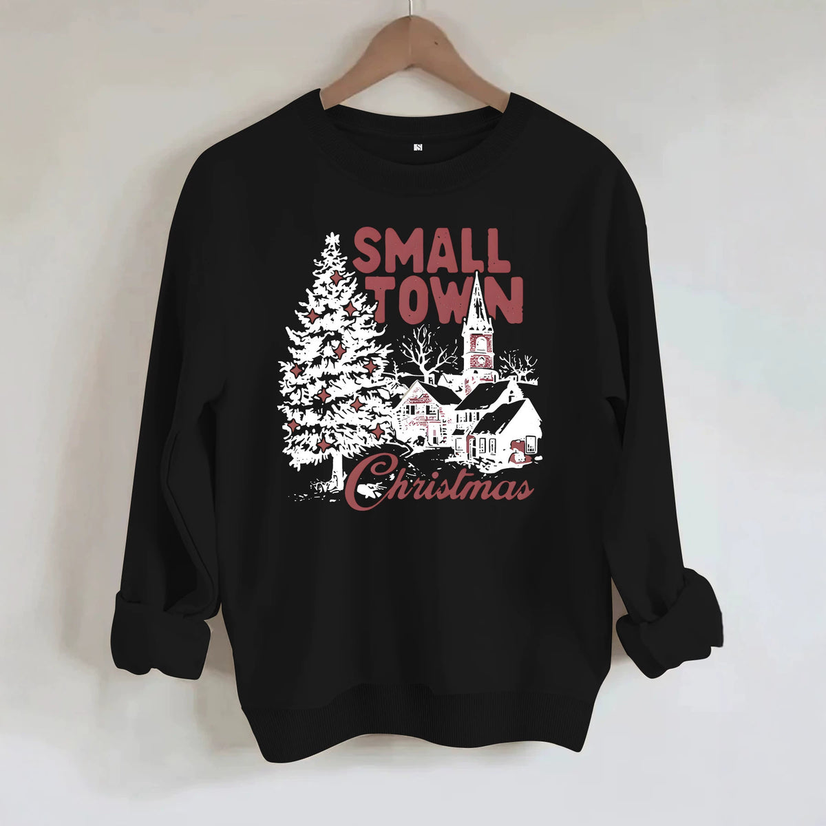 Loose velvet sweatshirt