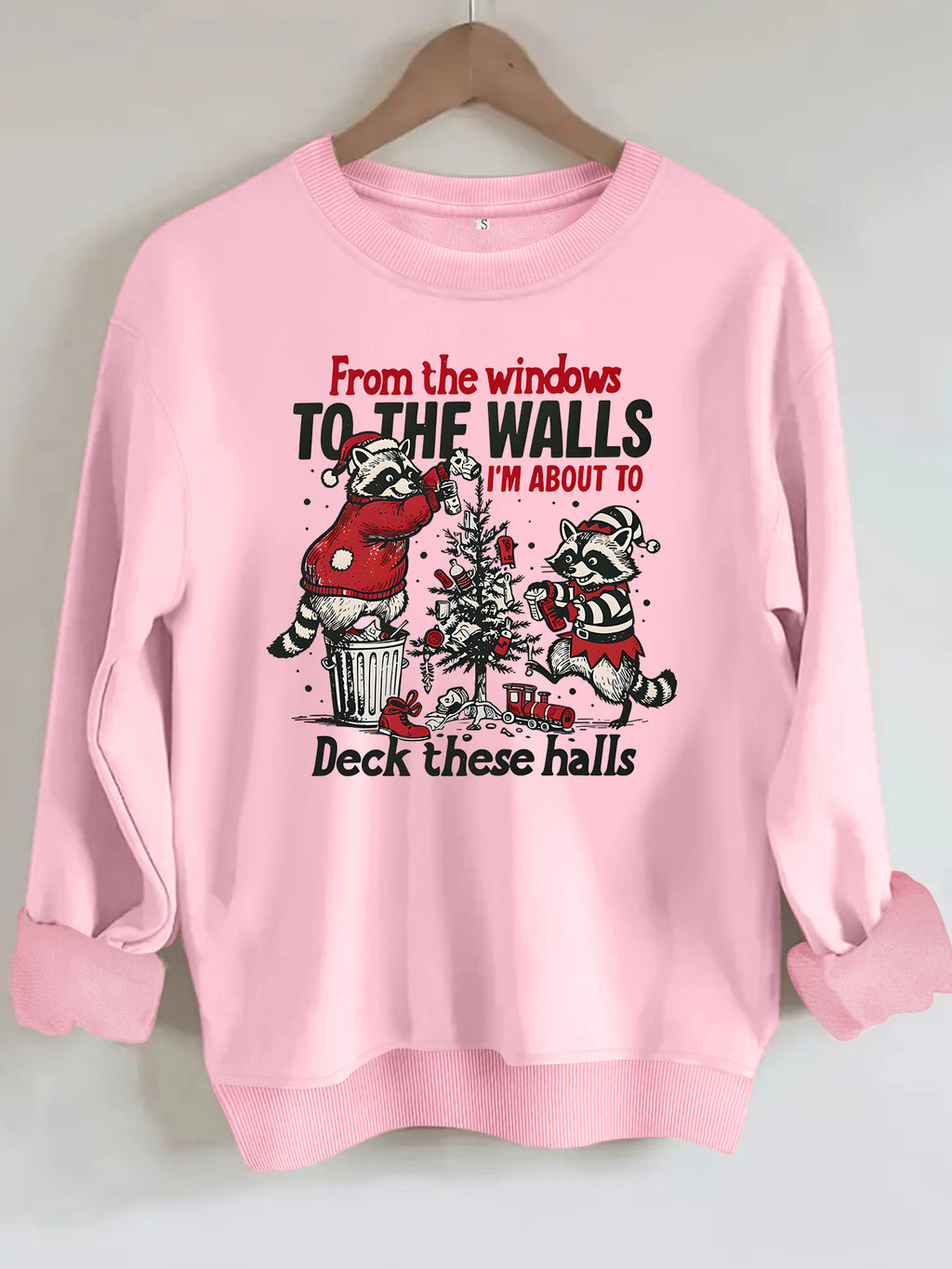 Loose velvet sweatshirt