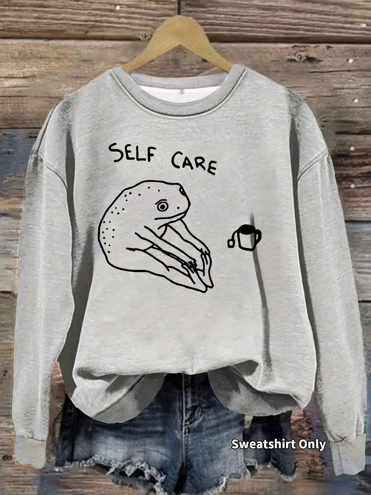 Long sleeved fleece hoodie