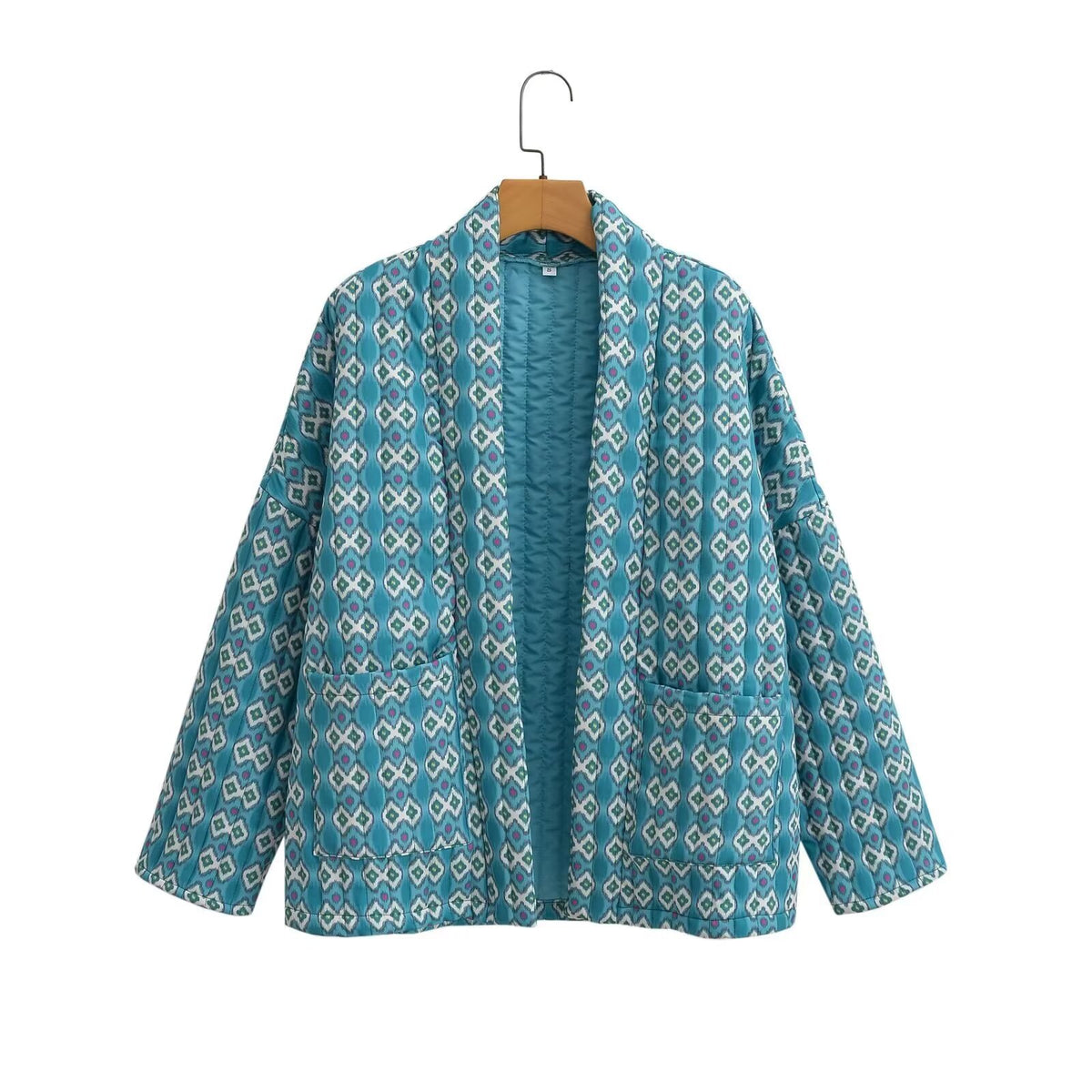 Quilted Cotton Jacket for Women Loose Casual Coat