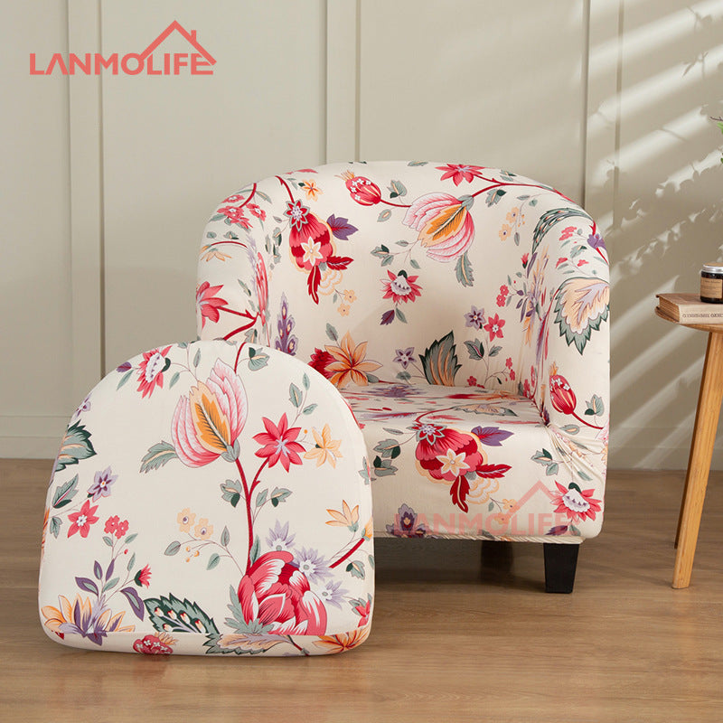 Full Coverage Protective Cover for Semi-Circular Bathtub Single Club Chair