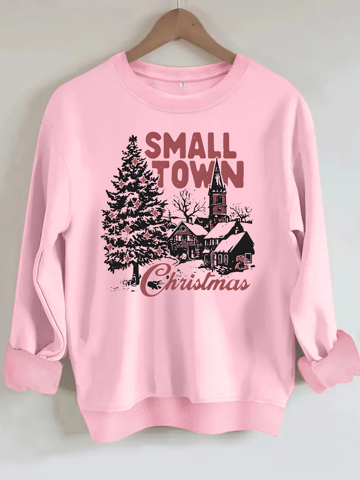 Loose velvet sweatshirt