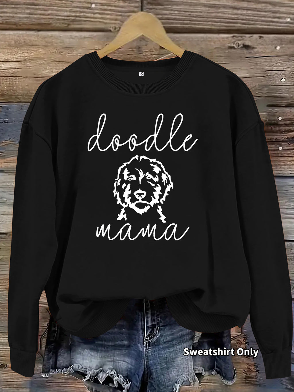 Graffiti dog print hoodie