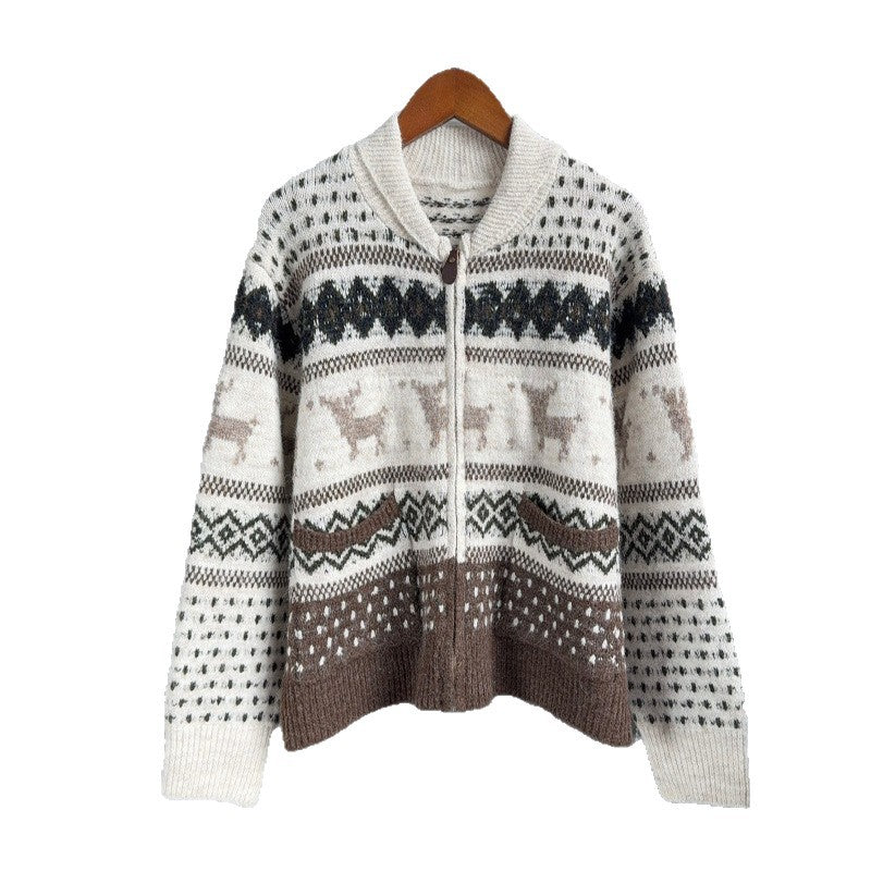 Loose collar sweater