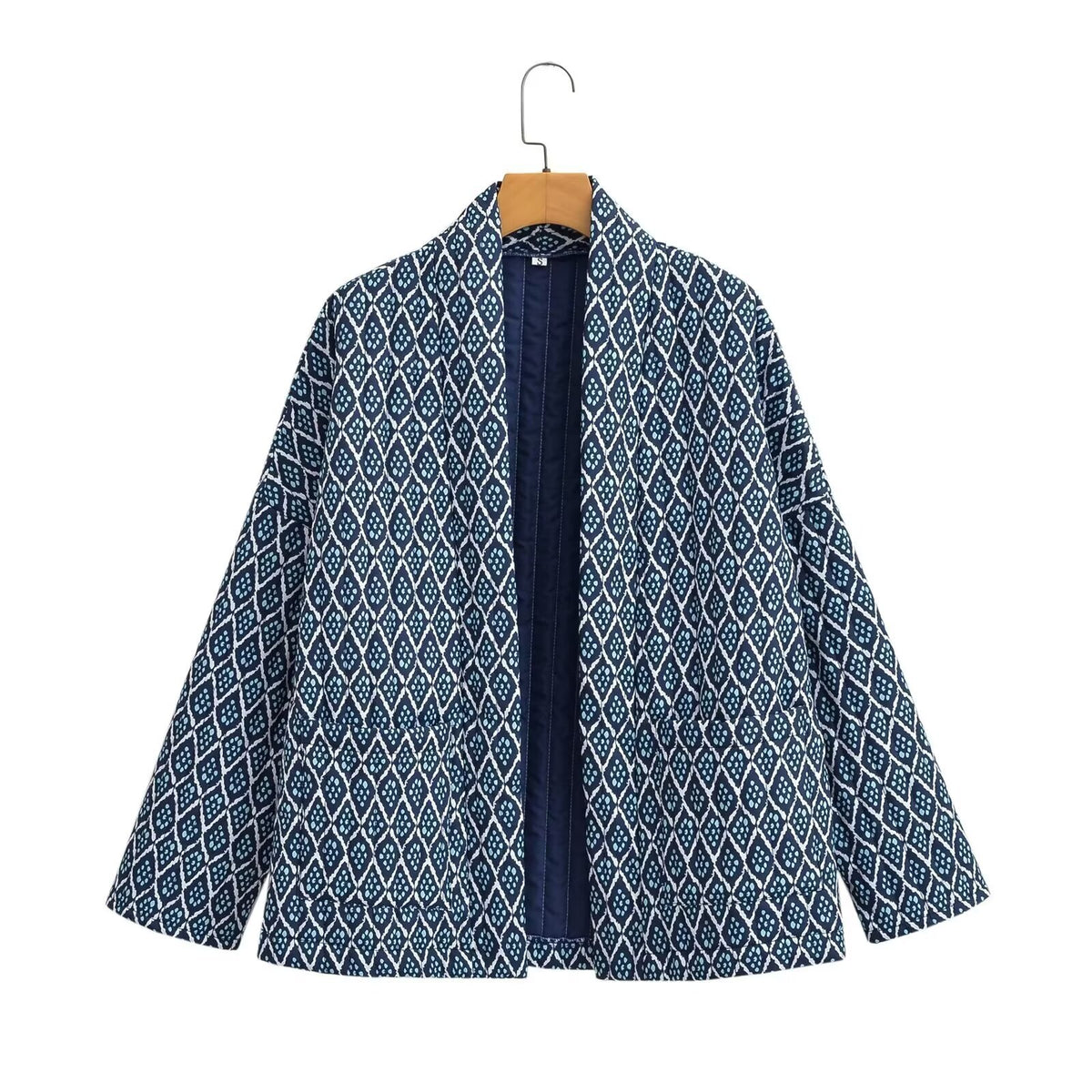 Quilted Cotton Jacket for Women Loose Casual Coat