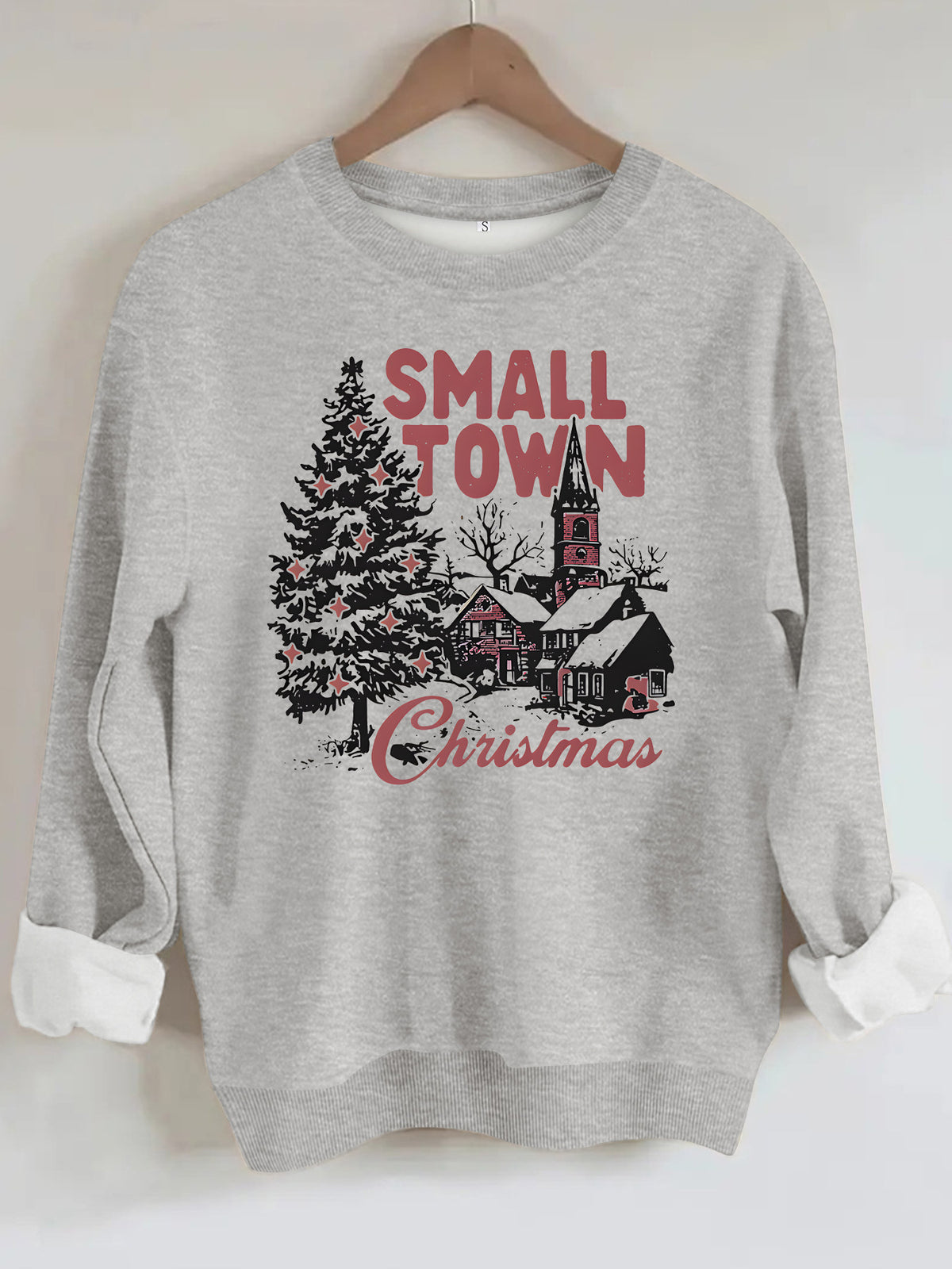 Loose velvet sweatshirt