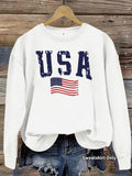 Loose velvet sweatshirt