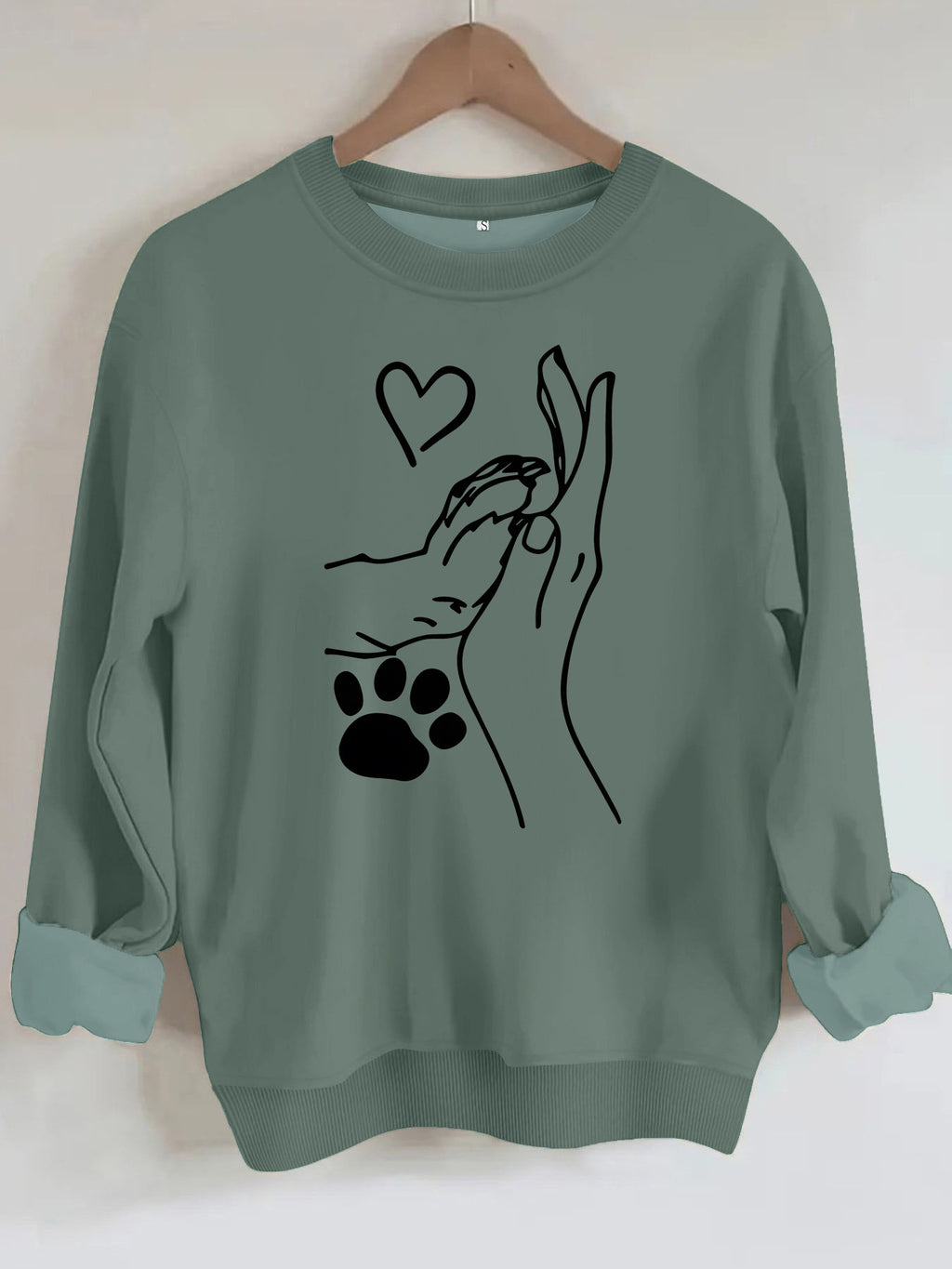 Long sleeved fleece hoodie