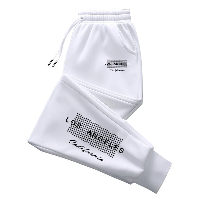 Gothic Letter Print Casual Sweatpants