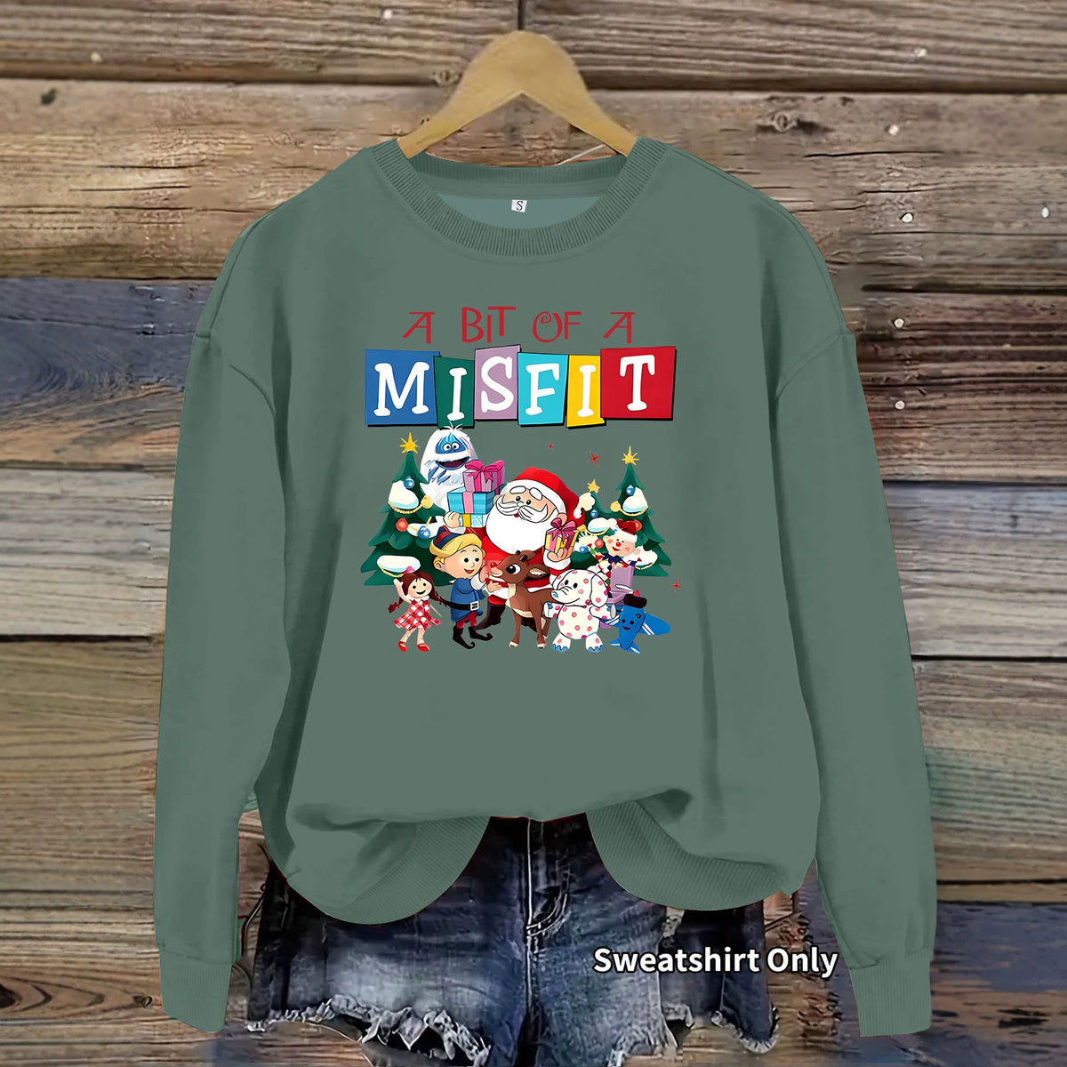 A bit out of place printed hoodie