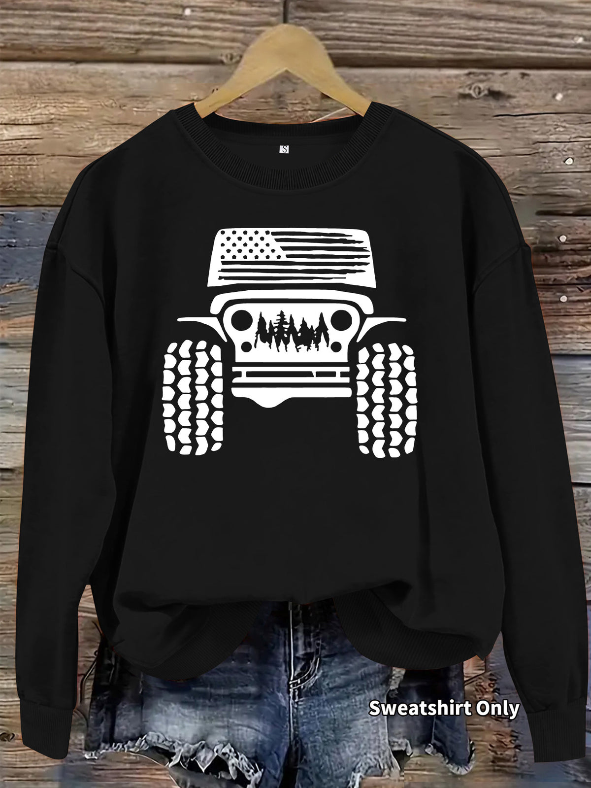 Off road printed hoodie for women