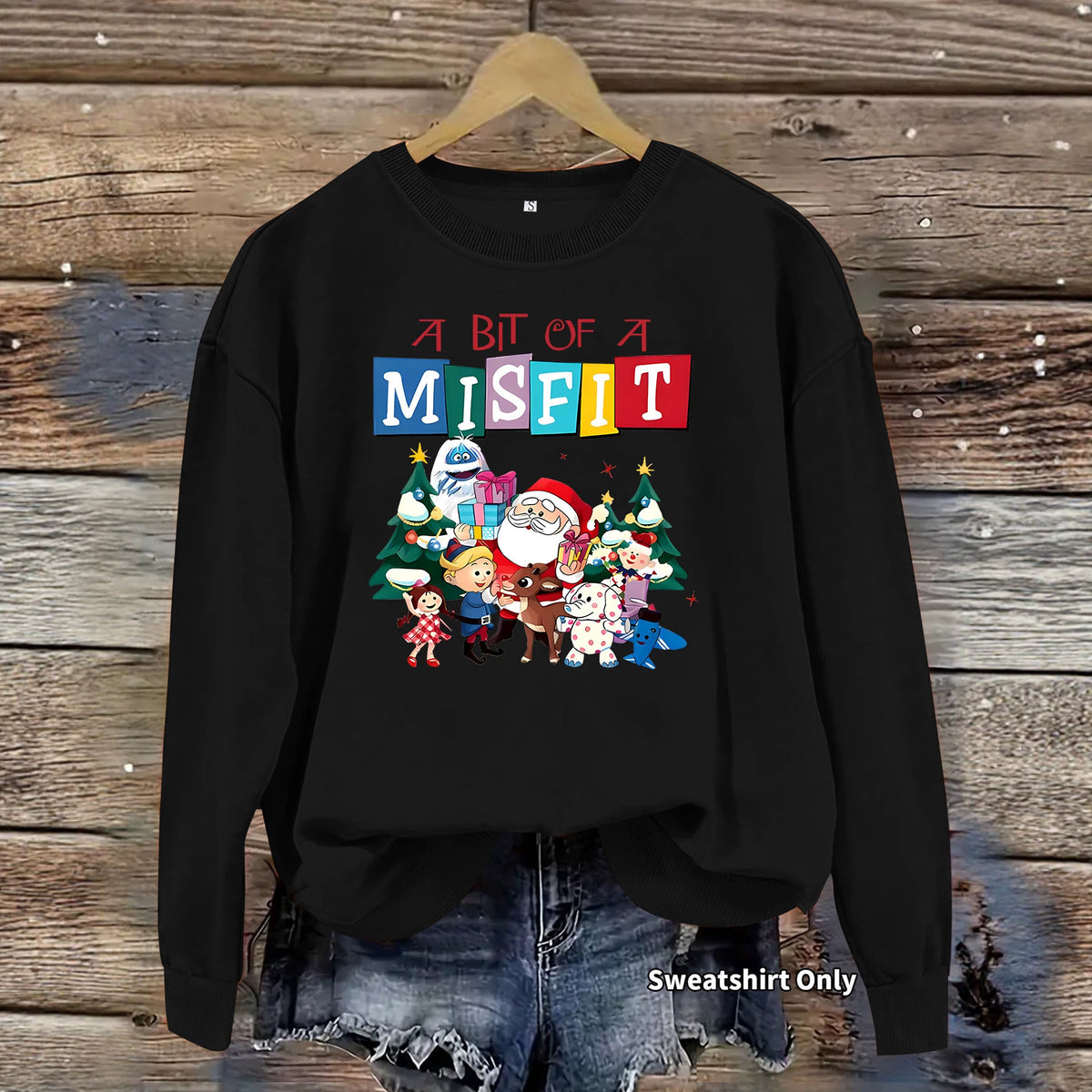 A bit out of place printed hoodie