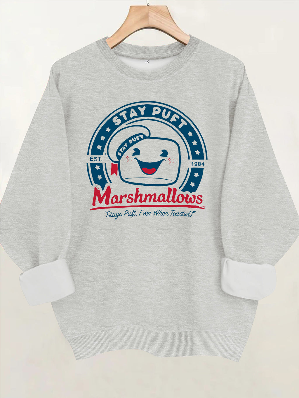 Cotton candy letter printed sweatshirt