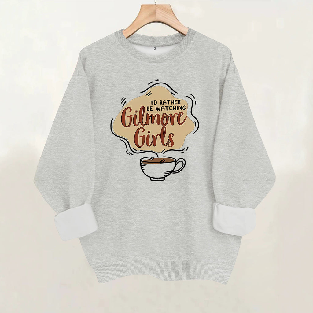 Round neck fleece sports hoodie