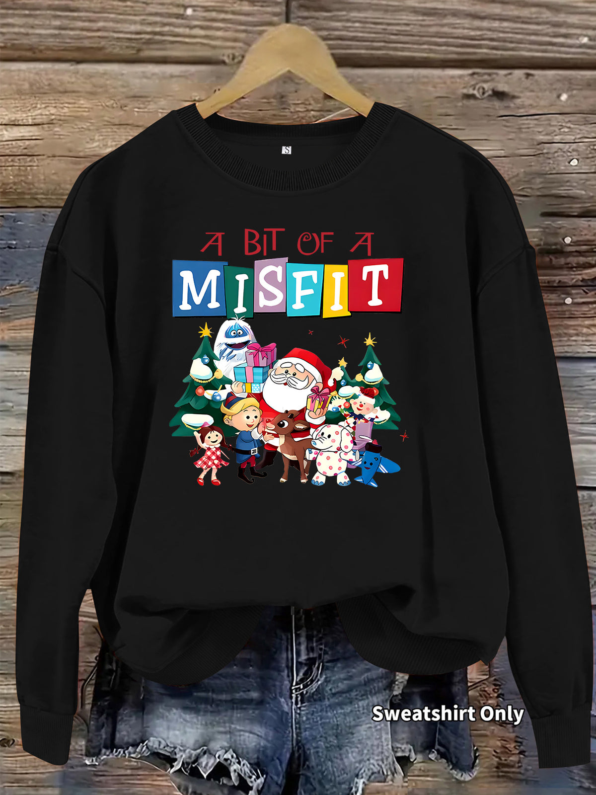 A bit out of place printed hoodie