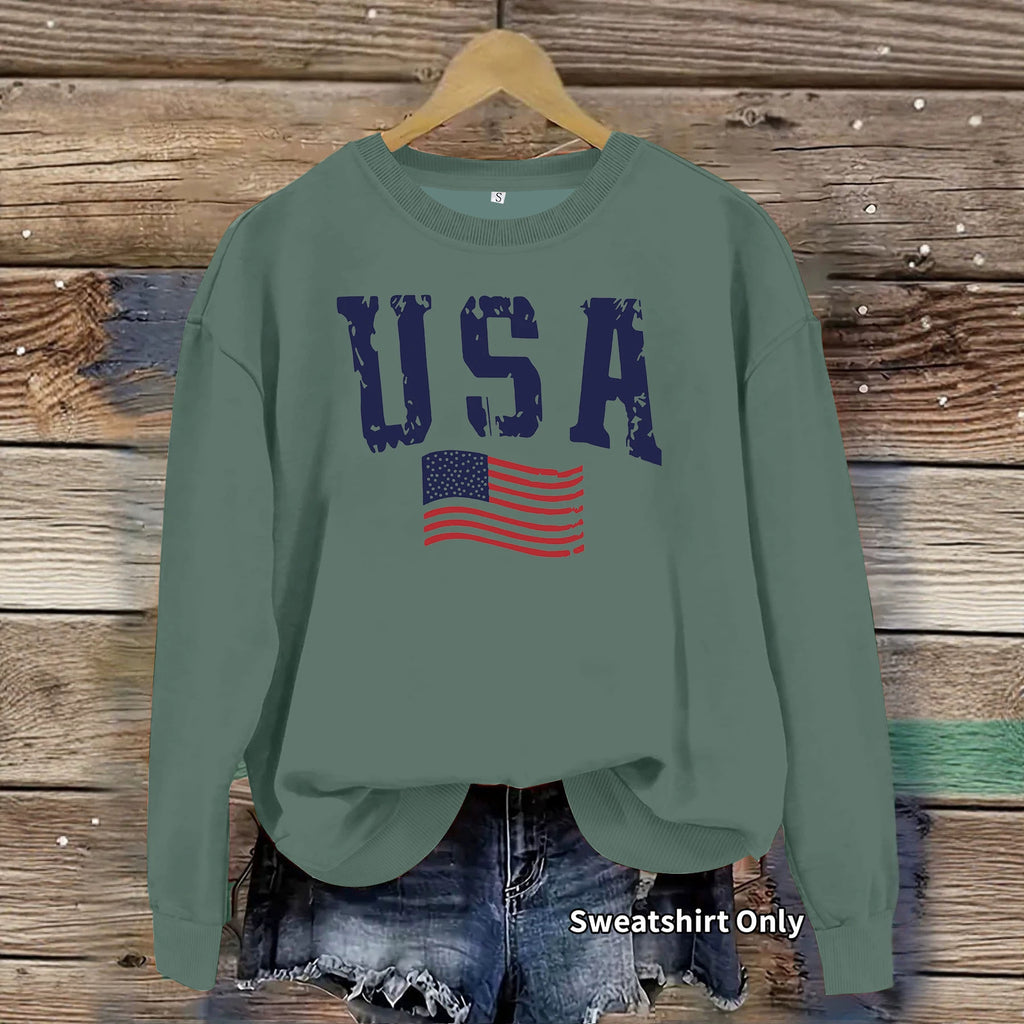 Loose velvet sweatshirt