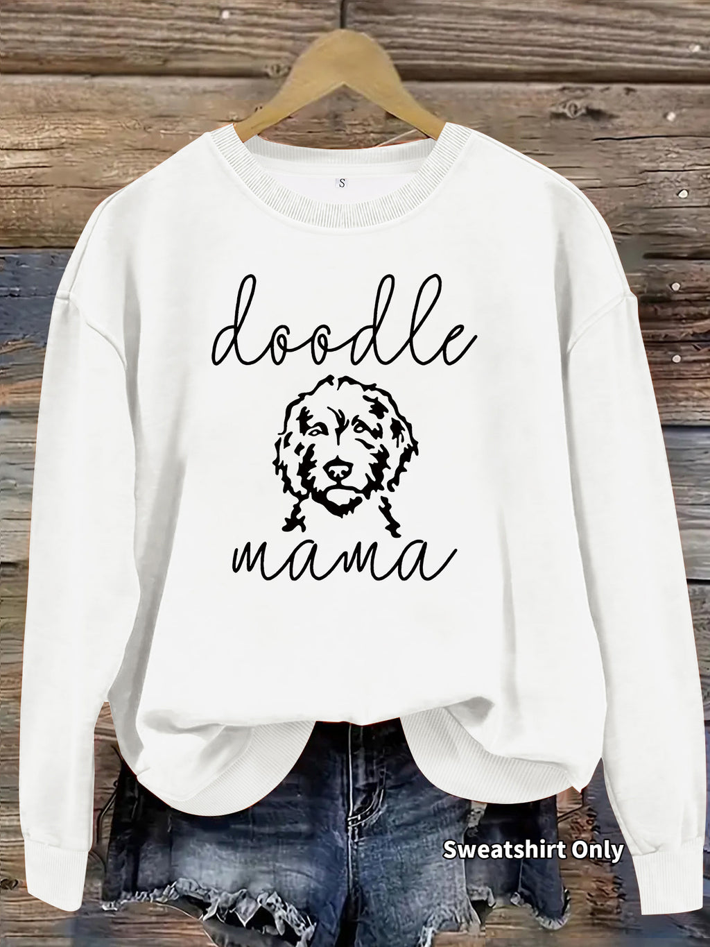 Graffiti dog print hoodie