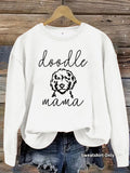Graffiti dog print hoodie