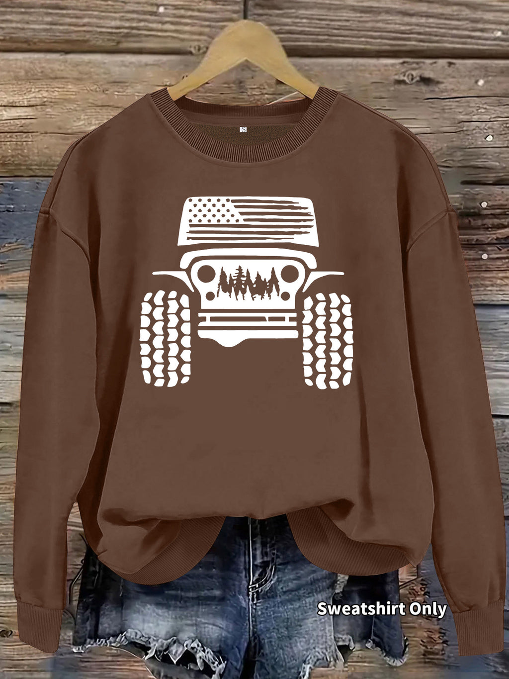 Off road printed hoodie for women