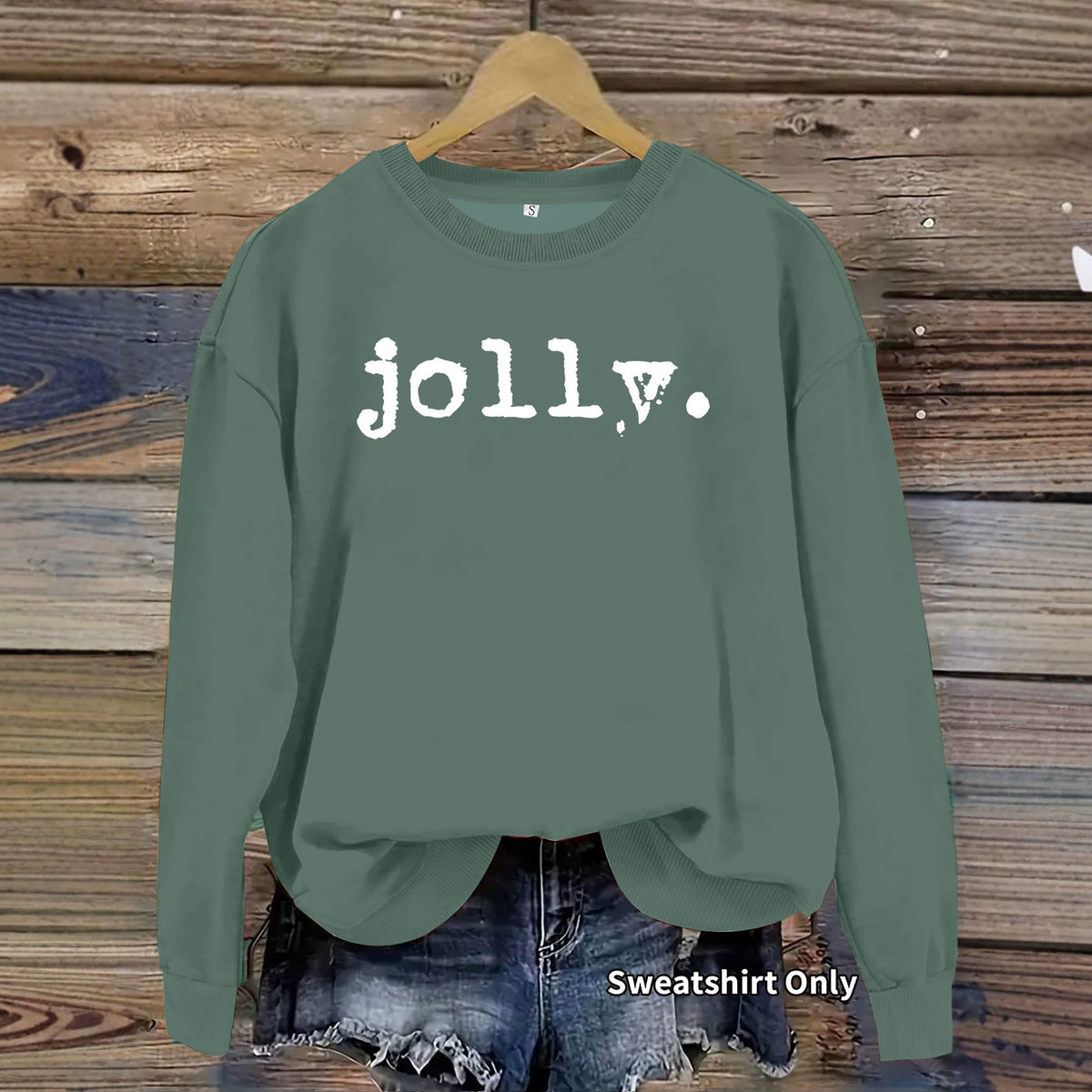 Round neck fleece hoodie