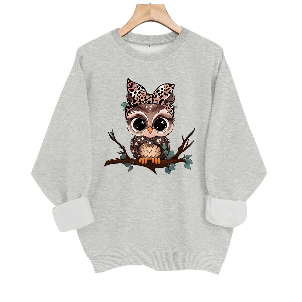 Round neck fleece hoodie for women