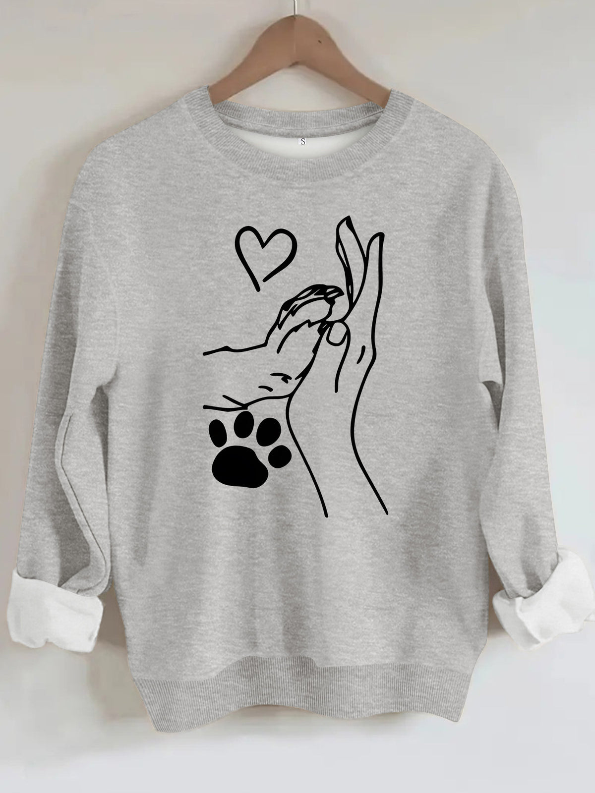 Long sleeved fleece hoodie