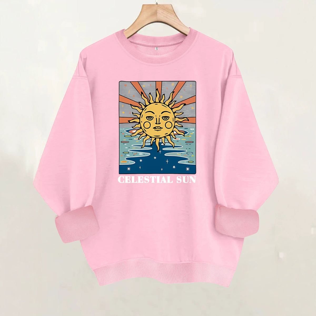 Loose velvet sweatshirt