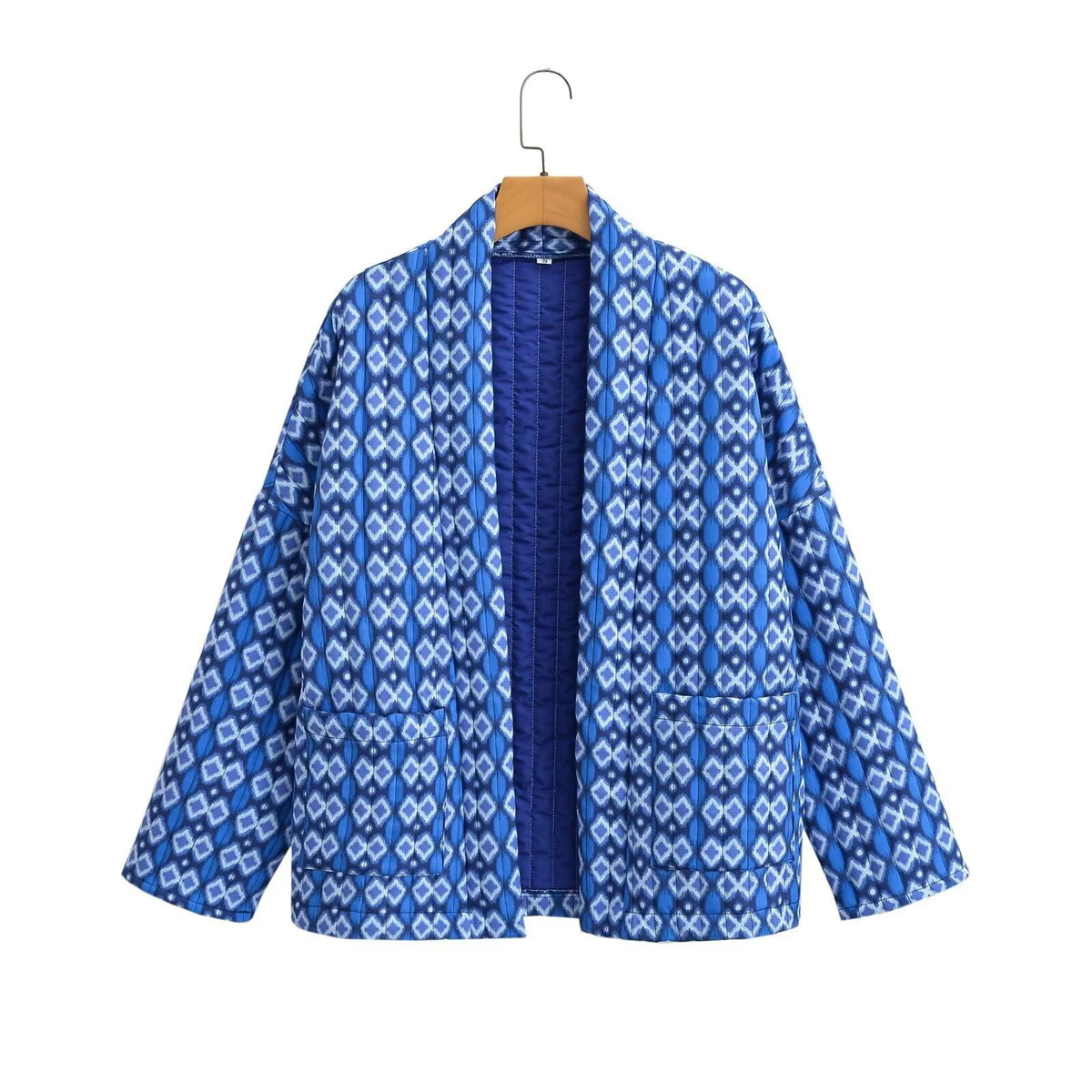 Quilted Cotton Jacket for Women Loose Casual Coat
