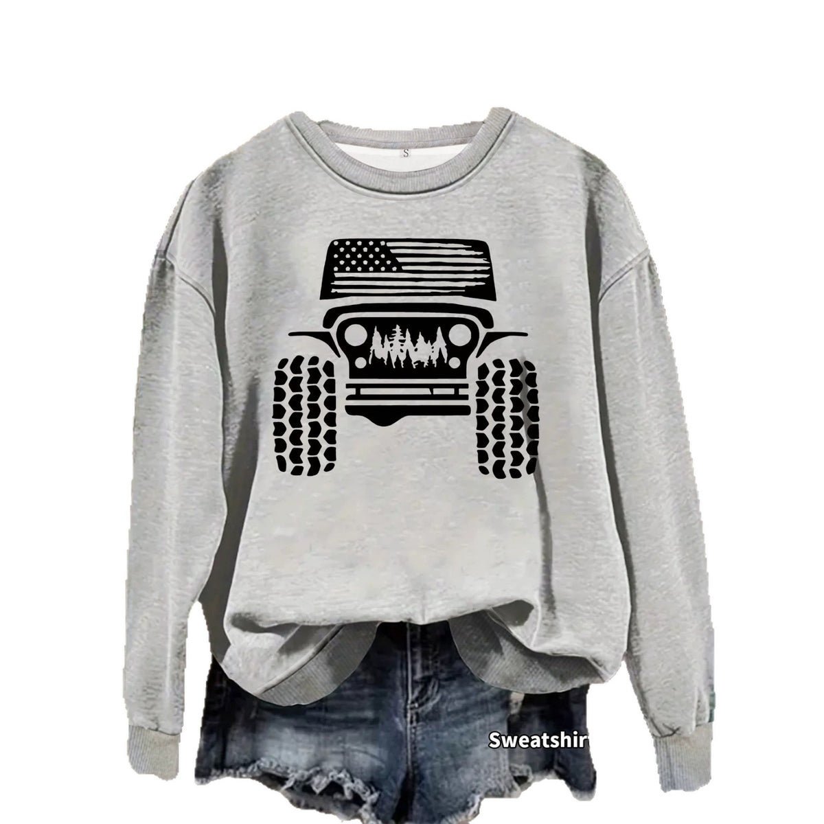 Off road printed hoodie for women
