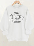 Round neck long sleeved loose hoodie