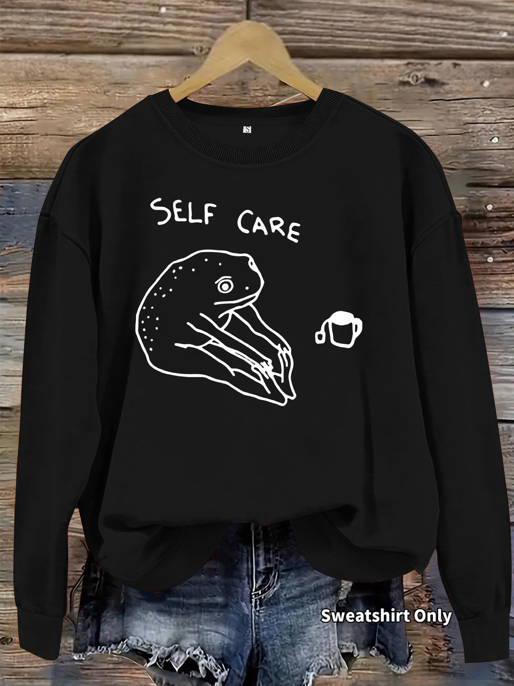 Long sleeved fleece hoodie