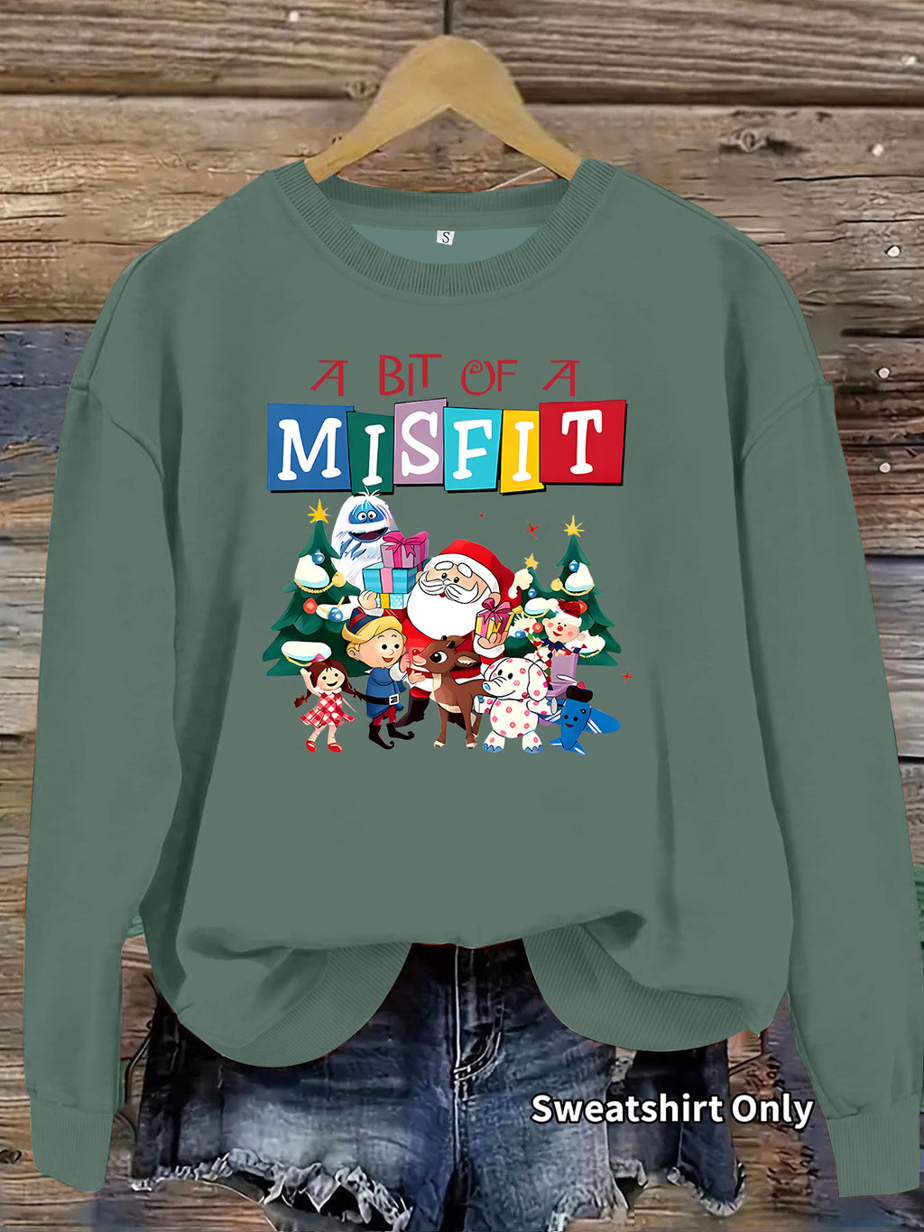 A bit out of place printed hoodie