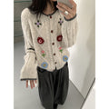 Loose round neck long sleeved sweater