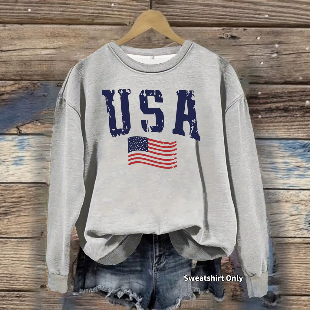 Loose velvet sweatshirt