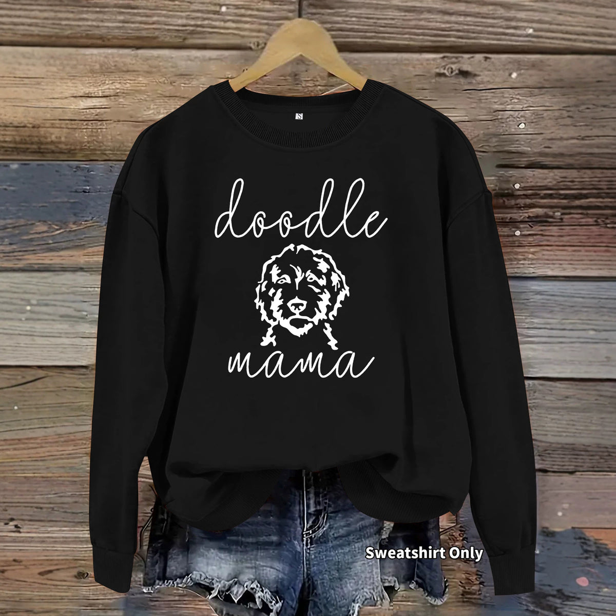 Graffiti dog print hoodie
