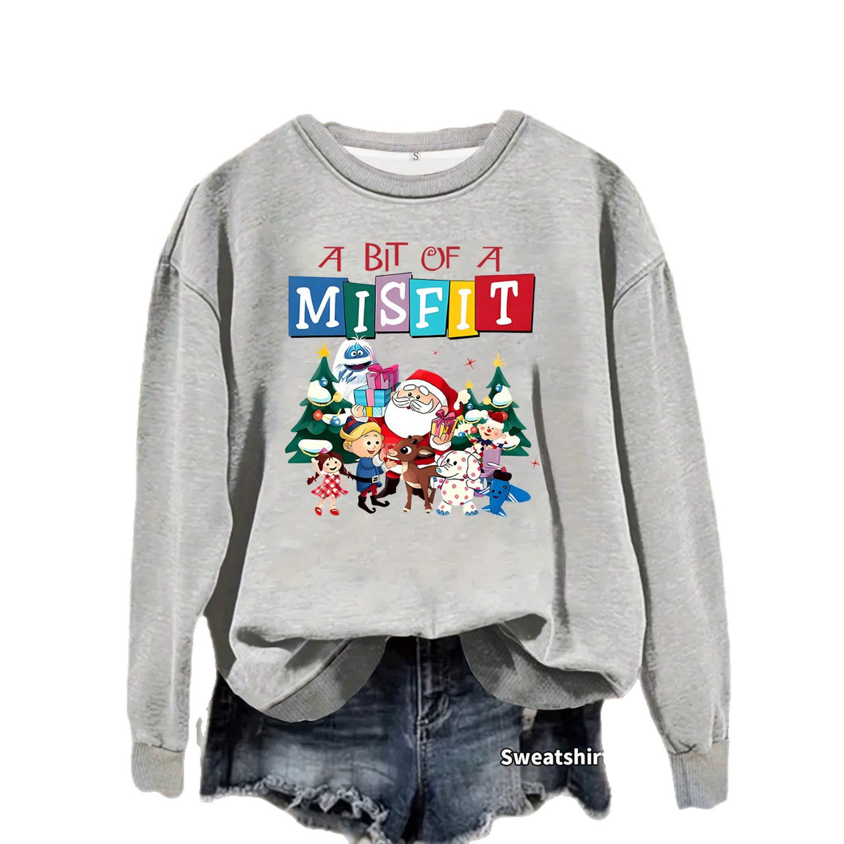A bit out of place printed hoodie