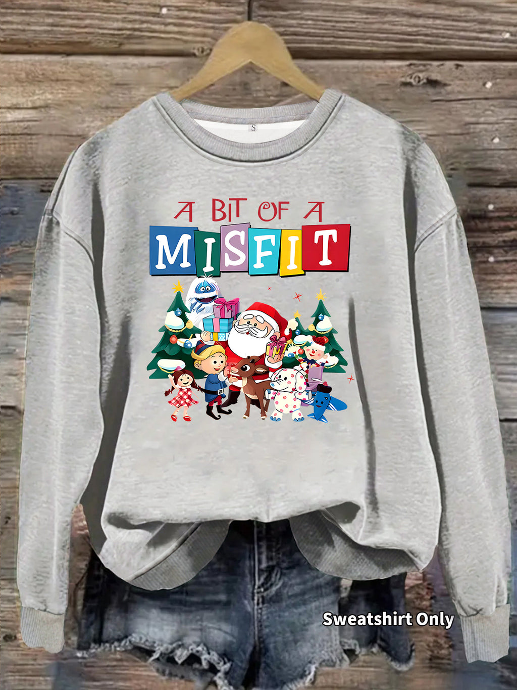 A bit out of place printed hoodie