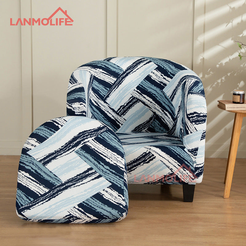 Full Coverage Protective Cover for Semi-Circular Bathtub Single Club Chair