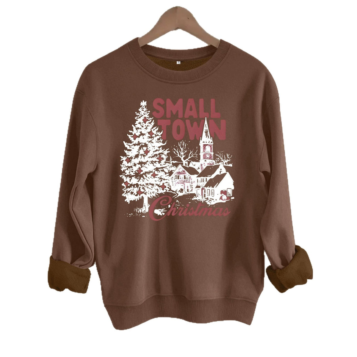 Loose velvet sweatshirt