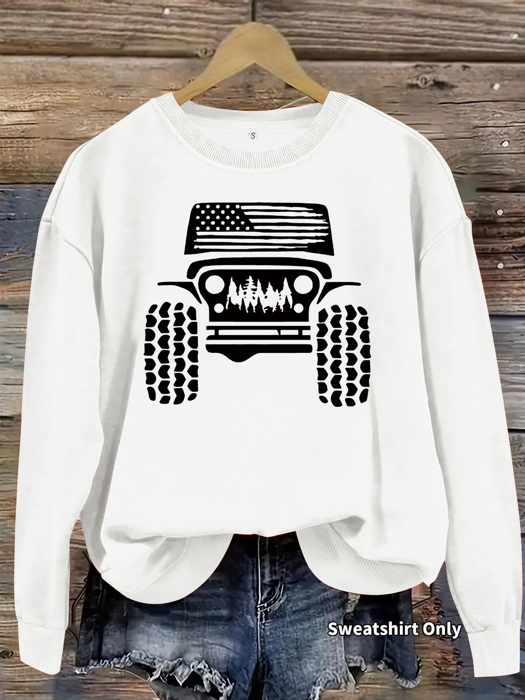 Off road printed hoodie for women