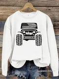 Off road printed hoodie for women