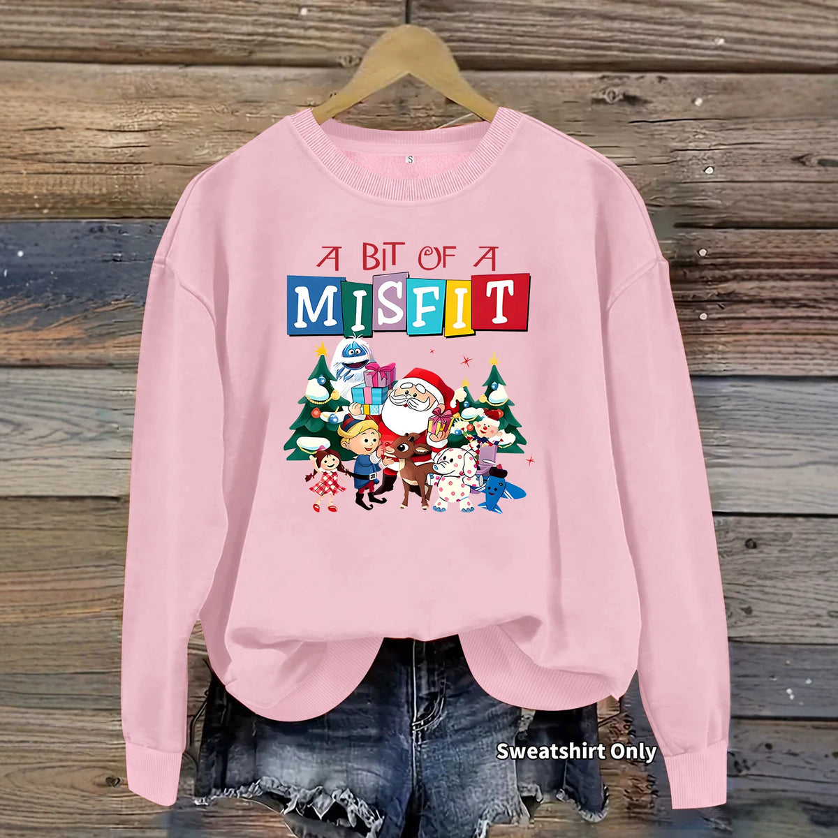 A bit out of place printed hoodie
