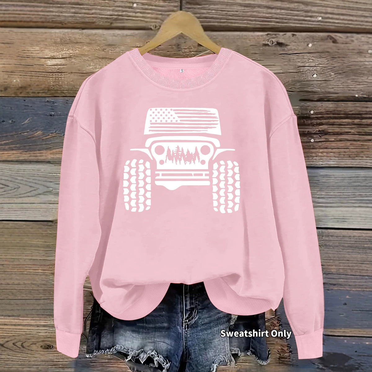 Off road printed hoodie for women