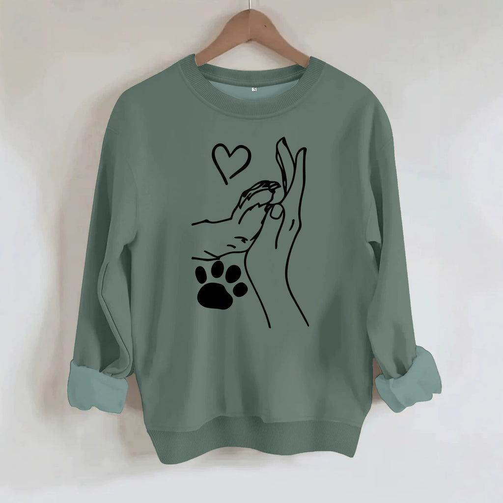Long sleeved fleece hoodie
