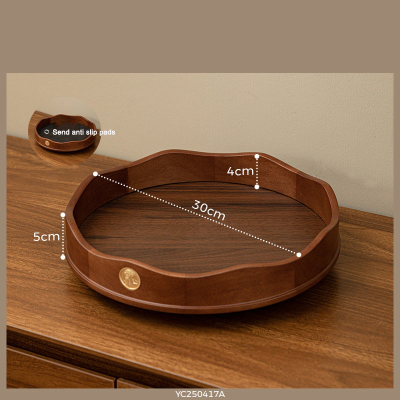 Solid wood cosmetic storage box