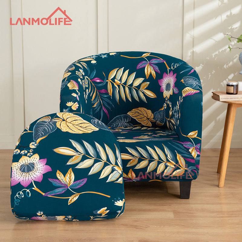 Full Coverage Protective Cover for Semi-Circular Bathtub Single Club Chair