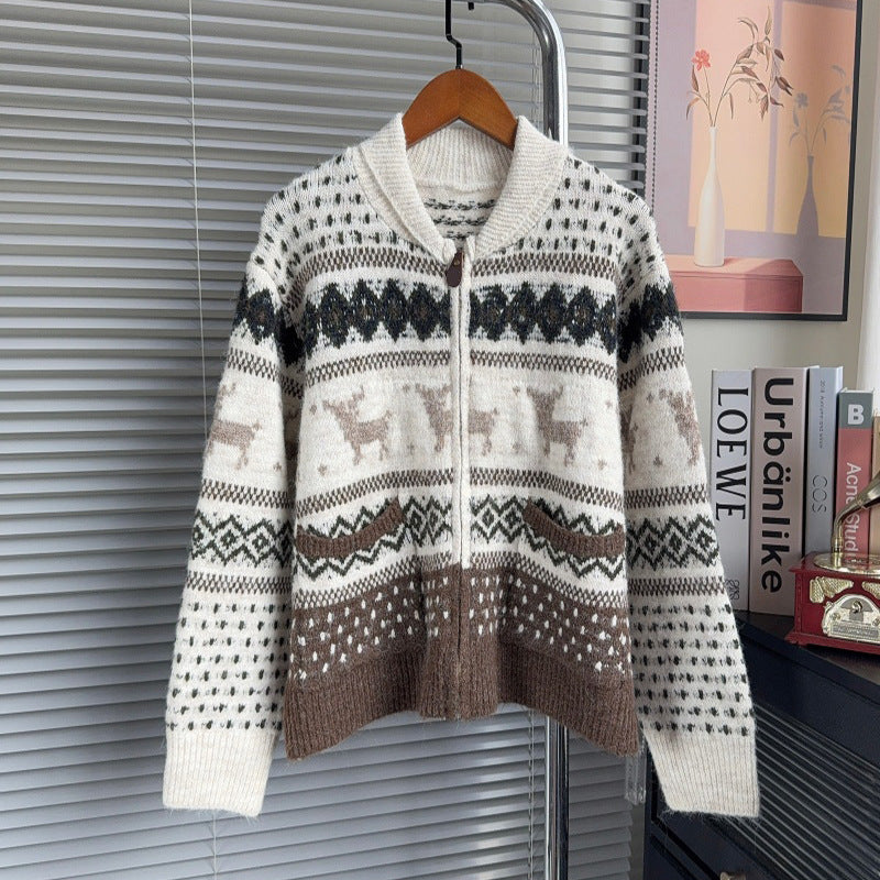 Loose collar sweater
