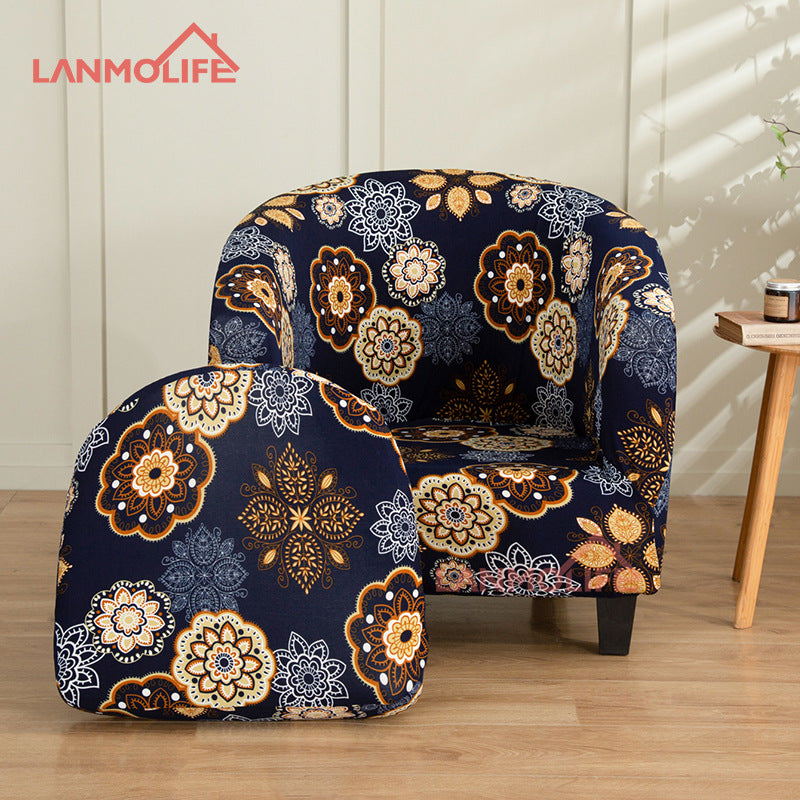 Full Coverage Protective Cover for Semi-Circular Bathtub Single Club Chair