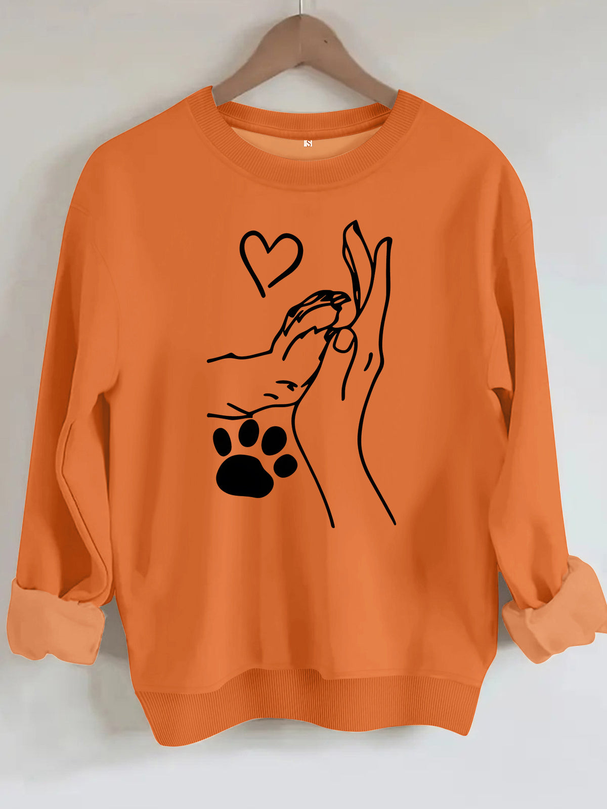 Long sleeved fleece hoodie